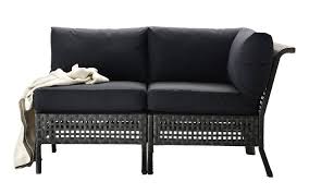 Kungsholmen One Seat Section 90 Polyethylene Requires Assembly W24 3 8xd31 1 2xh28 3 4 Black Brown 502 670 49 Kungso Pad 25 100 Polyester And 100 Polyur