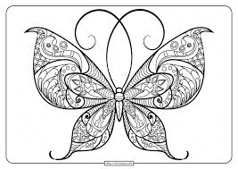 Free printable butterfly coloring page for kids and adults. Printable Butterfly Mandala Pdf Coloring Pages 48