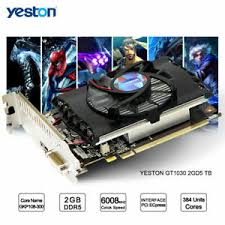 Transmite juegos de tu xbox one a cualquier pc windows 10 desde tu casa incluidos tus juegos de xbox 360 a través de compatibilidad con versiones anteriores. Yeston Geforce Gt 1030 Gpu 2gb Graphics Double Data Rate 5 Tarjetas De Graficos De Video Juegos De 64 Bits Computadora Ebay