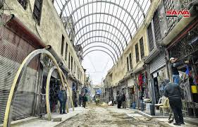 تأهيل سوق السروجية التاريخي بدمشق بحرفية عالية للحفاظ على معالمه  التراثية♥️🇸🇾 الصور نقلا عن وكالة الأنباء السورية سانا 🇸🇾
