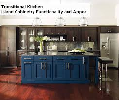 blue kitchen island