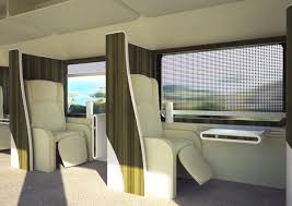 Business Travelers Train Interior By Aleksandar Dimitrov Airplane Interior Interior Transportation Design