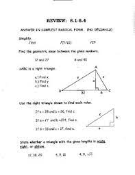 Slope x y 2 2 yes; Geometry Chapter 8 Bundle Right Triangles By Math Essentials For All Learners