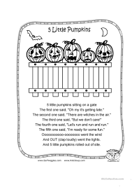 Download your pumpkin colouring pages free printable instead! 5 Little Pumpkins English Esl Worksheets For Distance Learning And Physical Classrooms