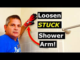 How To Remove A Stuck Shower Arm Pipe For New Shower Head Youtube