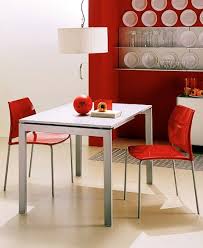 Extension tables are able to extend because of a metal track and roller system. Dining Table Sliding On Steel Frame With Top In Glass Or Melamine Keyo Bontempi Casa Luxury Furniture Mr