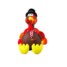 Sorry, i know thanksgiving was yesterday, but i didn't remember which day was, and i wanted well here is the birthday boy of this month mickey mouse dressing up to find a juicy and delicious turkey. 6 Foot Airblown Inflatable Turkey Walmart Com Walmart Com