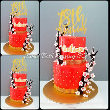 Chinese bakery birthday cake | lovefoodlongtime. 18th Birthday Chinese Themed Cake Food Drinks Homemade Bakes On Carousell