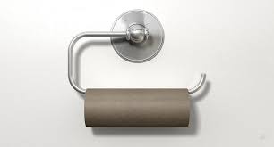 Black jumbo twin toilet paper dispenser sturdy toilet tissue dispenser houses universal sturdy toilet tissue dispenser houses universal jumbo rolls. Empty Toilet Roll On Chrome Hanger Digital Art By Allan Swart