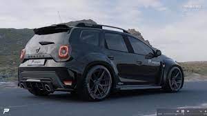 En opción puede llevar calefacción en los asientos, tarjeta de acceso y arranque manos libres, sensores de ángulos muertos. Prior Design Widebody Kit On The 2020 Dacia Duster Suv