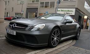How do you paint a car matte black? Matte Black Mercedes Sl65 Amg Black Series Pictures Photos Wallpapers Top Speed