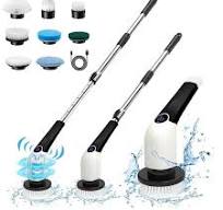 Jorking Multi-functional Rechargeable Power Scrubber, Cleaning Spin Brush  with 8 Brush Heads and Adjustable Extension Handle HD1010