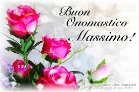 Cdb Cartoline Per Tutti I Gusti Cartolina Buon Onomastico Massimo Con Immagine Fl Buon Onomastico Buon Compleanno Onomastico