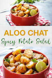 Lipsmackin Aloo Chaat Piquant Potato Salad Recipe Indian Potato Recipes Chaat Indian Snack Recipes