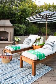 Our Preppy Backyard Lounge Area A Thoughtful Place Outdoor Pool Furniture Poolside Decor Patio Lounge Chairs