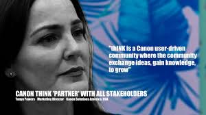Canon Think 'Partner' With... · Tonya Powers · Marketing Director · Canon  Solutions America