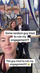 I got engaged in front of Sleeping Beauty’s Castle at Disneyland and this  guy tried to ruin it!! #disneyland #proposal #tryingtobefunny  #thinkbeforeyouspeak #greenscreenvideo #fypage