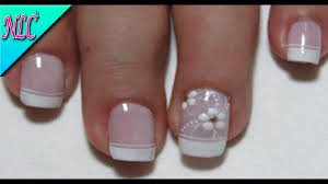 Pasas pinta uñas de color rojo y dejas secar. Decoracion De Unas Frances Con Flores French Nail Art Flowers Nail Art Nlc Youtube