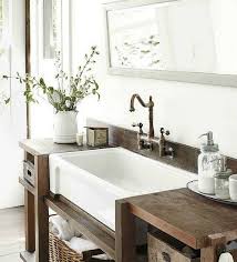 farmhouse bathroom vanity, rustic