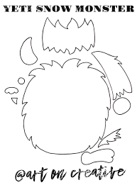 Yeti hand funny animal monster eat cool yeti yeti illustration yeti ape monster big foot foot abomination yeti bigfoot choose your own adventure. Yeti Snow Monster Paper Craft Snowman Coloring Pages Monster Coloring Pages Unicorn Coloring Pages
