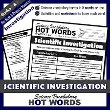 Struggling With Science Vocabulary Hot Words Are Just What Your Students Need To Master Cruc Science Vocabulary Scientific Method Interactive Notebook Science
