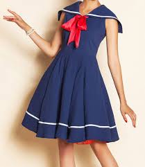 Sailor Anchor Dress Red Shoes Are A Must Vintage Dresses Sailor Dress Pretty Dresses