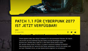 Jun 19, 2021 · related: Cyberpunk 2077 Erster Grosser Patch 1 1 Ist Verfugbar Und Bringt Neuen Fehler Jpgames De