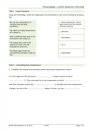 Ks4 Homeostasis Teachit Science