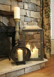 30 Adorable Fireplace Candle Displays For Any Interior Candles In Fireplace Traditional Family Rooms Mantel Decorations