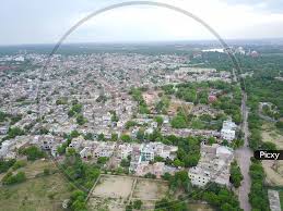 Image of Aerial View of Agra, Taj Mahal ...