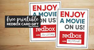 Redbox gift certificate template like mom and apple pie a summer. Easy Gift Idea Redbox Movie Rental Paper Trail Design
