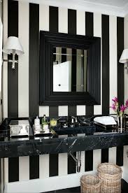 Black And White Picture Wall Floating Vanity Contemporary Bathroom Luis Bustamante Striped Walls Black White Bathrooms Black Marble Bathroom