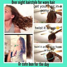 This Is Such A Cute Over Night Hair Style You Can Do Tons Of Stuff With It You Can Do The Bun In The Night Hairstyles Wet Hair Overnight Overnight Hairstyles