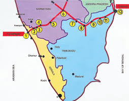 Karnataka route planner map, india. Panel Moots New National Highway Connecting Kerala Karnataka Tamil Nadu Deccan Herald