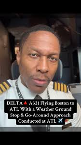 DELTA🔺 A321 Flying Boston to ATL With a Weather Ground Stop & Go-Around  Approach Conducted at ATL ✈️