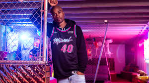 Vintage champion alonzo mourning miami heat nba alternate yellow jersey 52 2xl. 2018 19 Miami Heat Vice Nights Uniform Collection Home Miami Heat