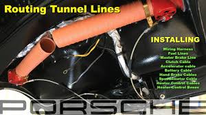 You will need the complete engine and transmission wiring harness and computer plus the fuel pump for the. 1967 Porsche 911 Video 38 Installing Tunnel Lines Youtube