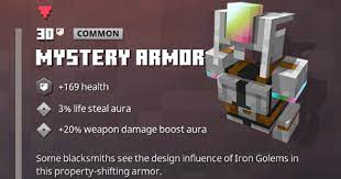 What is the best armor in minecraft dungeons? Mystery Armor Minecraft Dungeons Gamewith
