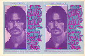 James Taylor Vintage Concert Handbill from Crisler Arena, Nov 17, 1972 at  Wolfgang's