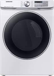 Smart electric dryer with steam sanitize+ in white. Samsung Dve45r6300w 27 Inch Electric Smart Dryer With 7 5 Cu Ft Capacity Wi Fi Connectivity Smart Care Voice Compatible 12 Dryer Programs Sensor Dry Steam Sanitize Wrinkle Prevent Ada Compliant And Energy Star Certified