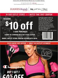 Maybe you would like to learn more about one of these? Hanes 10 Coupon Vip S Bogo 60 Off Champion In Outlets Milled