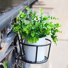 Essentially, any plant that works well in a container garden will work well in a pallet on your balcony. Buy Iron Hanging Balcony Outdoor Garden Flower Pot Plant Basket Holder Rack Shelf At Affordable Prices Free Shipping Real Reviews With Photos Joom
