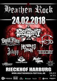 (for tickets to the shows, click on the highlighted venue links). Heathen Rock Festival 2018 Am 24 02 2018 Im Rieckhof Harburg Vorbericht Time For Metal Das Metal Magazin