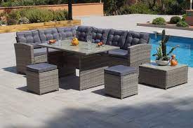 salon bas de jardin 90440 paul mathis resine tressee gris 8 personnes au meilleur prix en stock canape jardin salon de jardin salon de jardin encastrable