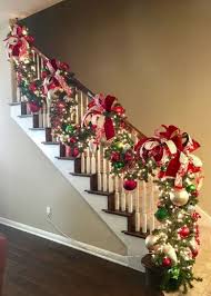25 Stunning Diy Christmas Decorations You Ll Fall In Love With 22 Christmas Stairs Decorations Christmas Banister Christmas Staircase Decor