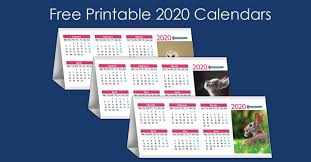You can edit and customize the templates using the office application on your local computer, or you can use our online calendar creation tool. Printable 2020 Desk Calendars Download Today Cartridge People