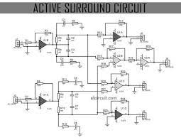 Improved 3 transistor audio amp. Active Surround Sound Circuit Circuit Diagram Circuit Surround Sound
