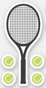Tennis Balls And Tennis Rackets Sticker Zazzle Com Tennis Racket Tennis Tennis Racket Cake