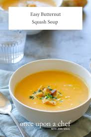 Easy Butternut Squash Soup Once Upon A Chef Recipe In 2020 Butternut Squash Soup Easy Easy Butternut Squash Butternut Squash Soup