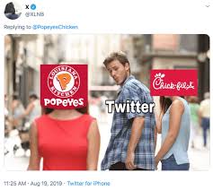 Chicken Wars Are Dividing The Public Over Fast Food Funny Tweets Popeyes Chicken Sandwiches